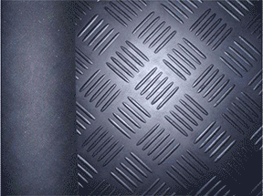 均勻條紋防滑絕緣膠墊，